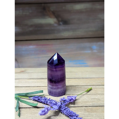 Purple Fluorite Cylinder Tower - 6 - Towers