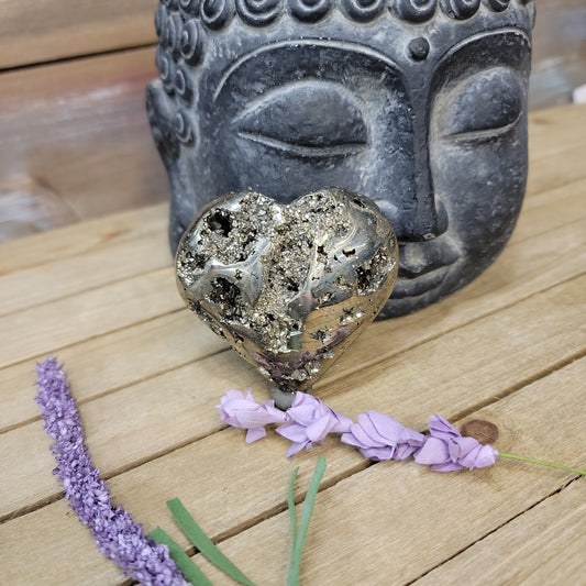 Pyrite Hearts - 01. Pyrite Heart - 2 1/2’’ - Carvings