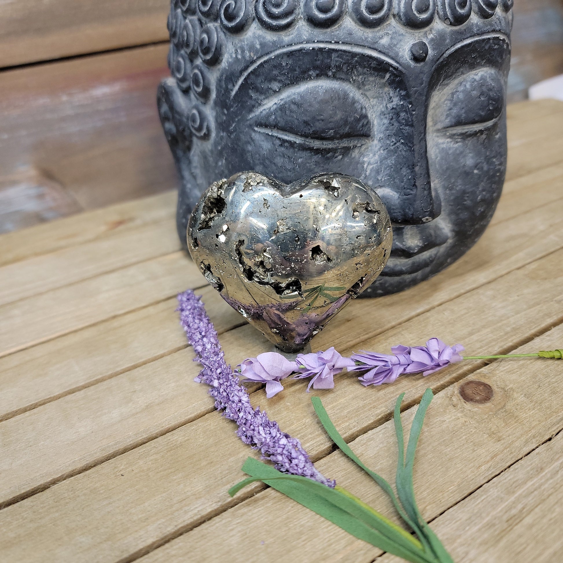Pyrite Hearts - 03. Pyrite Heart - 2 1/2’’ - Carvings