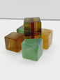 🌈✨ Rainbow Fluorite Cube or Octahedron 1 Inch – Clarity Balance and Sacred Geometry 🌀 - Cube - Tumbles