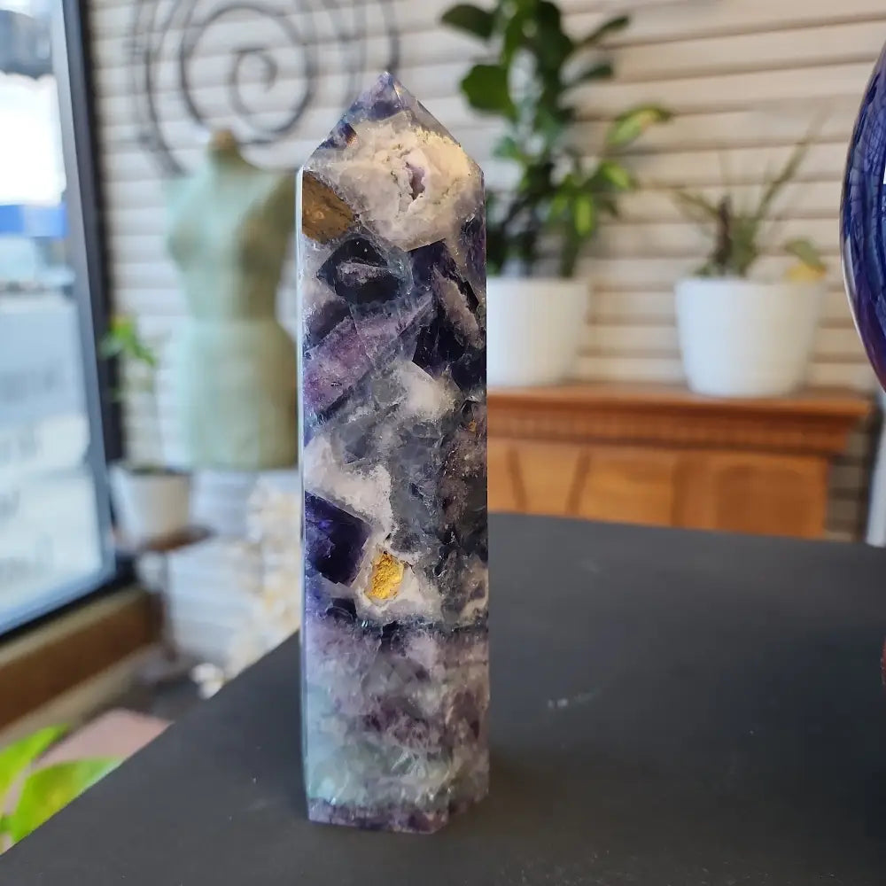 Rainbow Fluorite Large Towers - 2 - 6.25 x 2’’ - Towers