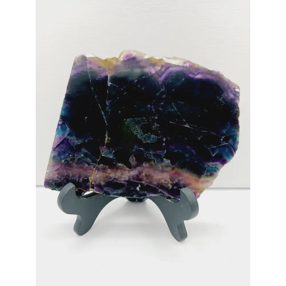 🌈✨ Rainbow Fluorite Slab – Clarity Harmony and Vibrant Energy 💜 - 6 - 5.5’’ - Specimens