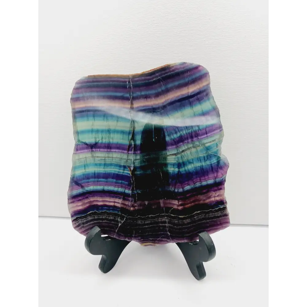 🌈✨ Rainbow Fluorite Slab – Clarity Harmony and Vibrant Energy 💜 - 8 - 6’’ - Specimens