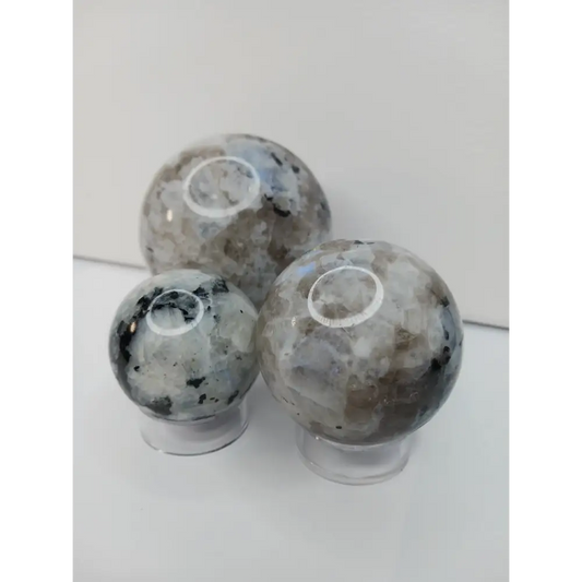 🌈🌙 Rainbow Moonstone Spheres – Intuition and Spiritual Light! ✨ - Spheres