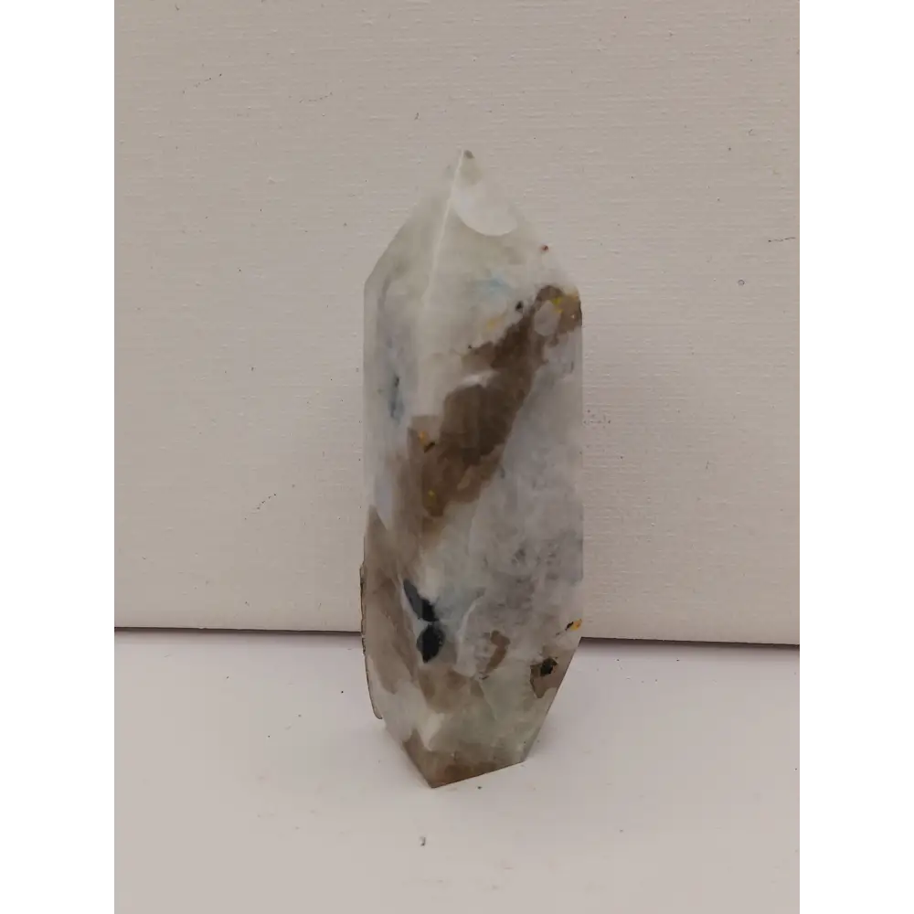 🌈🌙 Rainbow Moonstone Tower – Intuition Balance and Divine Feminine ✨ - 6 - 3’’ - Towers