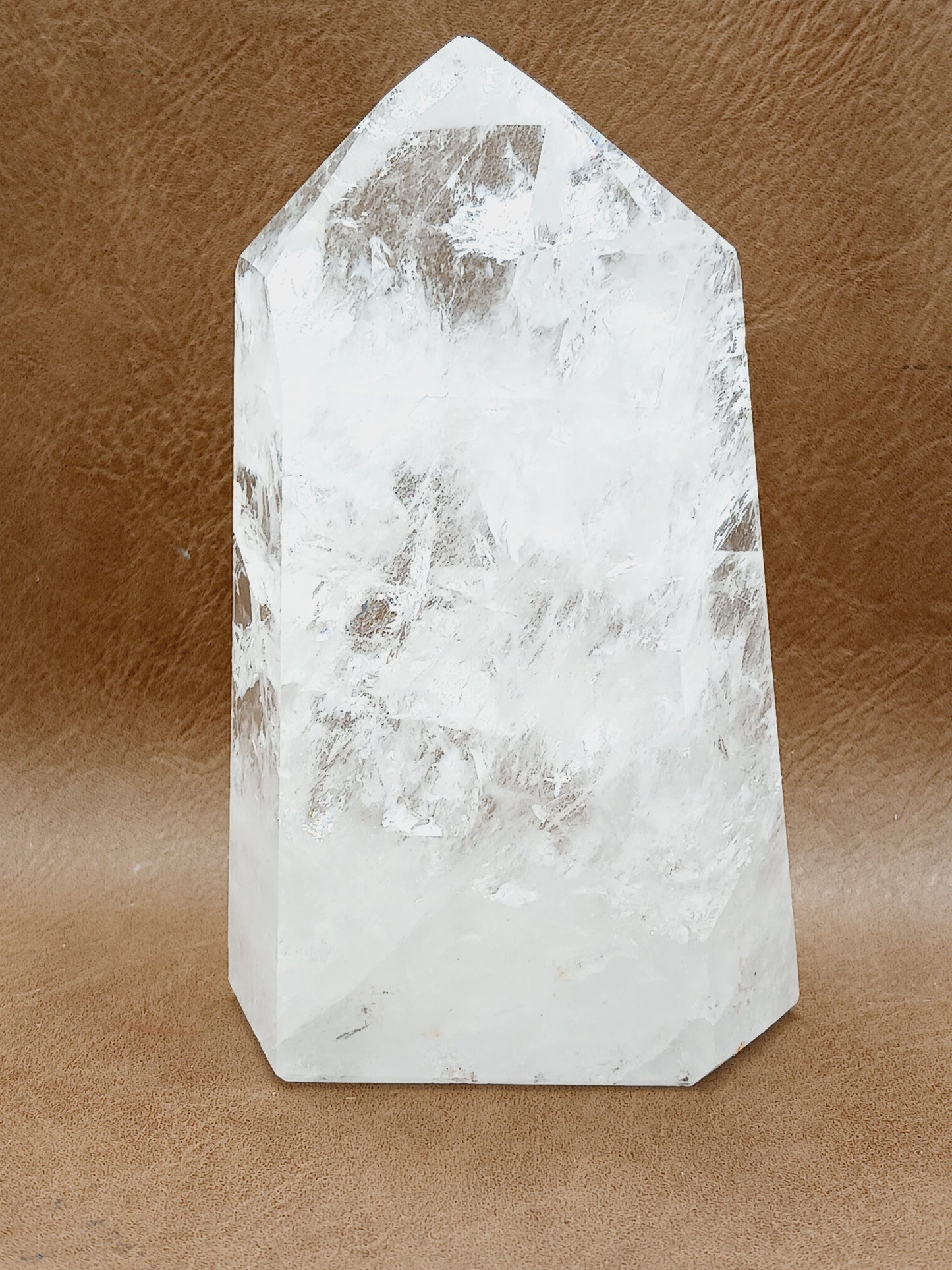 🌈✨ Rainbow Quartz Tower – Joy Clarity and Magical Light 🤍 - 18 - 4.25’’ - Towers