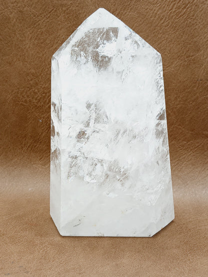 🌈✨ Rainbow Quartz Tower – Joy Clarity and Magical Light 🤍 - 18 - 4.25’’ - Towers