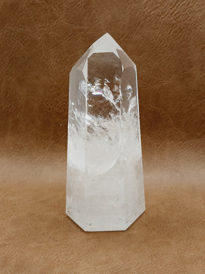 🌈✨ Rainbow Quartz Tower – Joy Clarity and Magical Light 🤍 - 19 - 4.25’’ - Towers