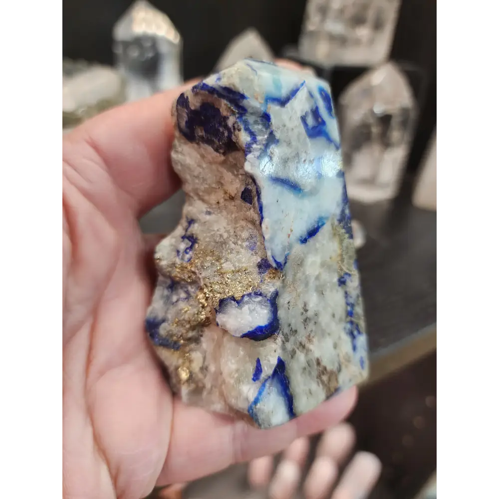 🔷✨ RARE Afghanite Freeform – Rare & Enlightening Crystal Sculpture! 🌟 - Free Forms