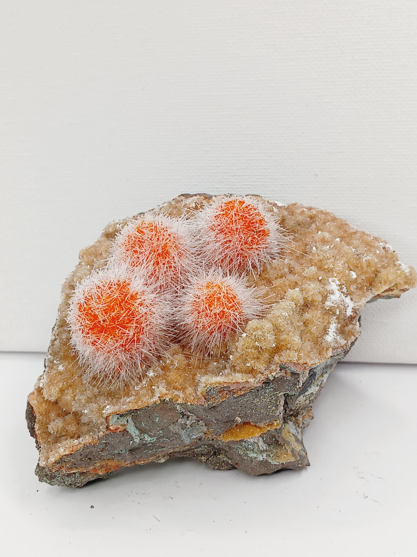 🌟 Rare Moroccan Orange Magnesite & Quartz Zeolite Specimen 🌄 - 2 - 4.5’’ - Specimens