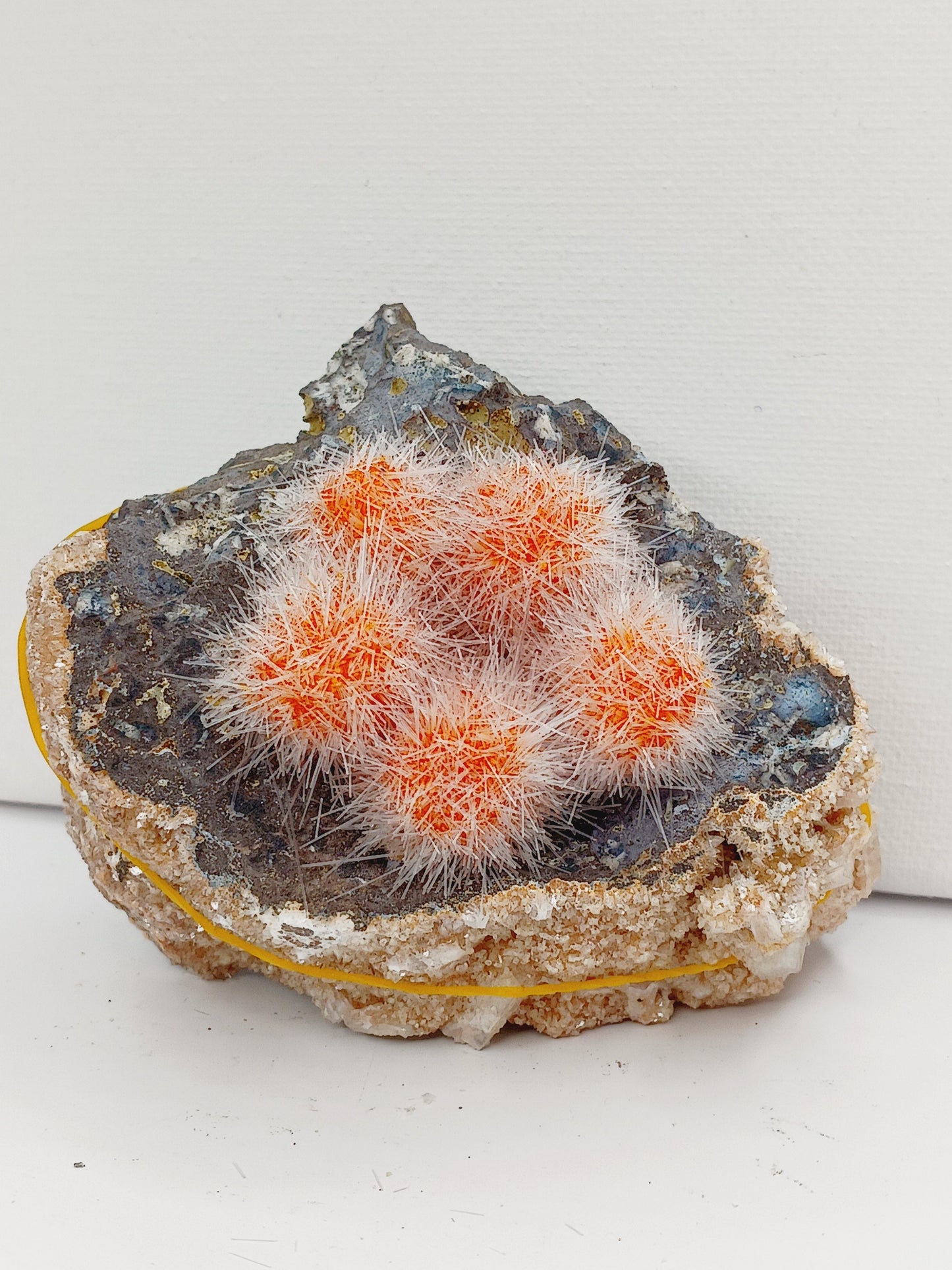 🌟 Rare Moroccan Orange Magnesite & Quartz Zeolite Specimen 🌄 - 5 - 3.5’’ - Specimens