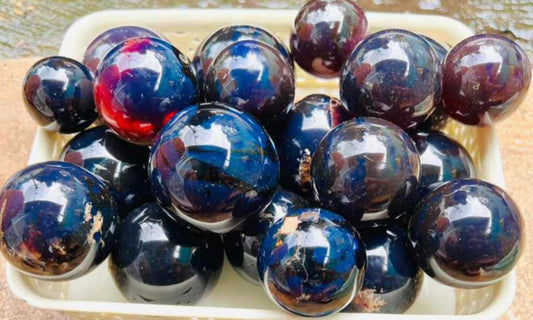 ❤️🧡 Red Amber Spheres – Ancient Warmth and Energizing Vitality! 🧡❤️ - Spheres