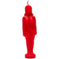 6.75" red candle shaped as a female figure, displayed on a white background. Perfect for passion, empowerment, and divine feminine magic.