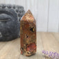VERY RARE Red Fox Tail Crater Agate Points - 6 - Towers