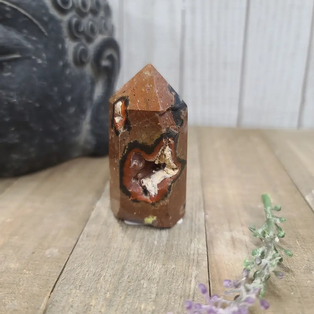 VERY RARE Red Fox Tail Crater Agate Points - 2 - Towers