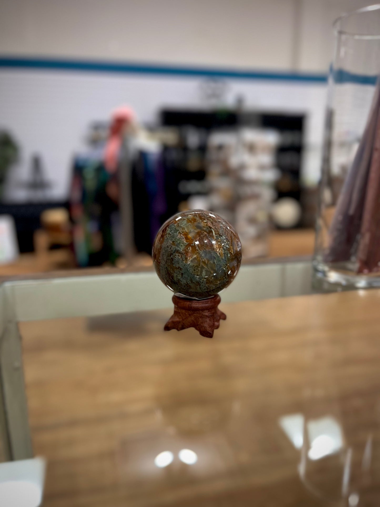 Red Moss Agate Spheres - 2 - Spheres