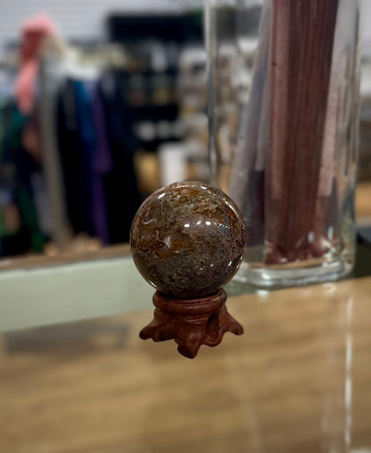 Red Moss Agate Spheres - 3 - Spheres