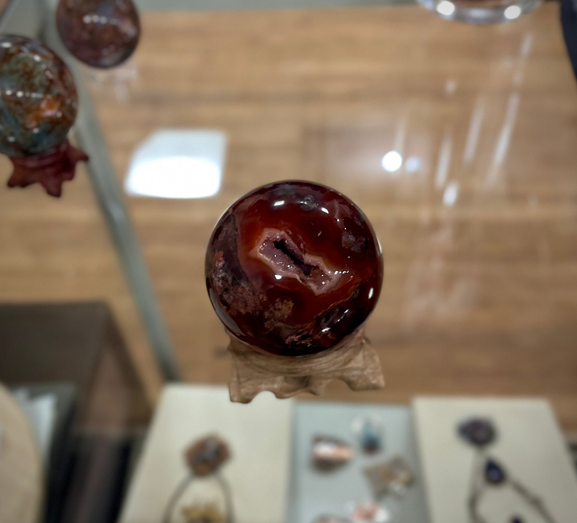 Red Moss Agate Spheres - 1 - Spheres