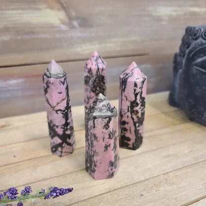 🌸✨ Rhodonite Tower – Heart Healing and Emotional Balance 🗼💗 - Towers