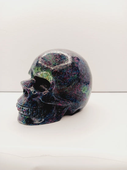 💎✨ Ruby in Blue Kyanite Skull – Vitality Insight and Energetic Alignment 🧠 - Carvings