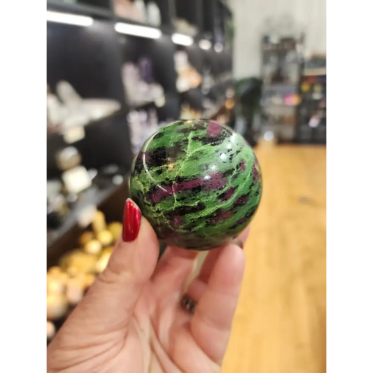 🍃❤️ Ruby Zoisite Spheres – Ignite Passion Embrace Growth! ❤️🍃 - 1 - Spheres