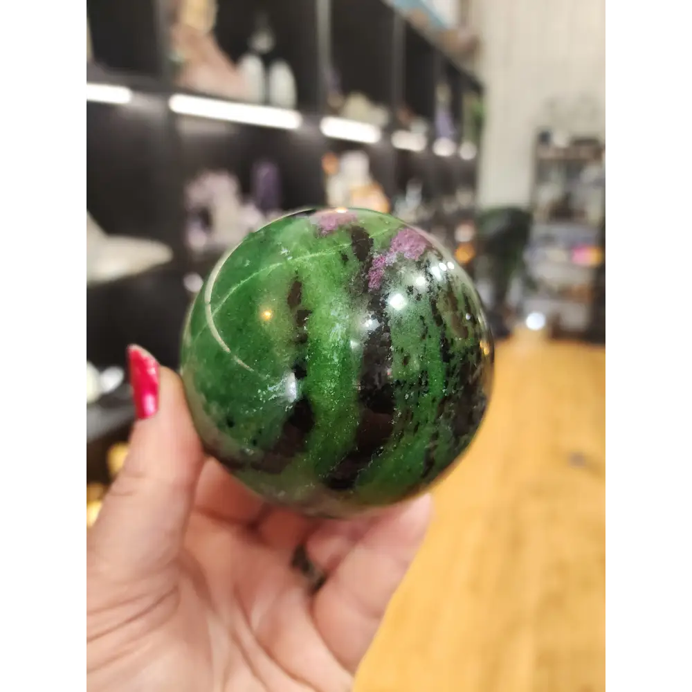 🍃❤️ Ruby Zoisite Spheres – Ignite Passion Embrace Growth! ❤️🍃 - 2 - Spheres