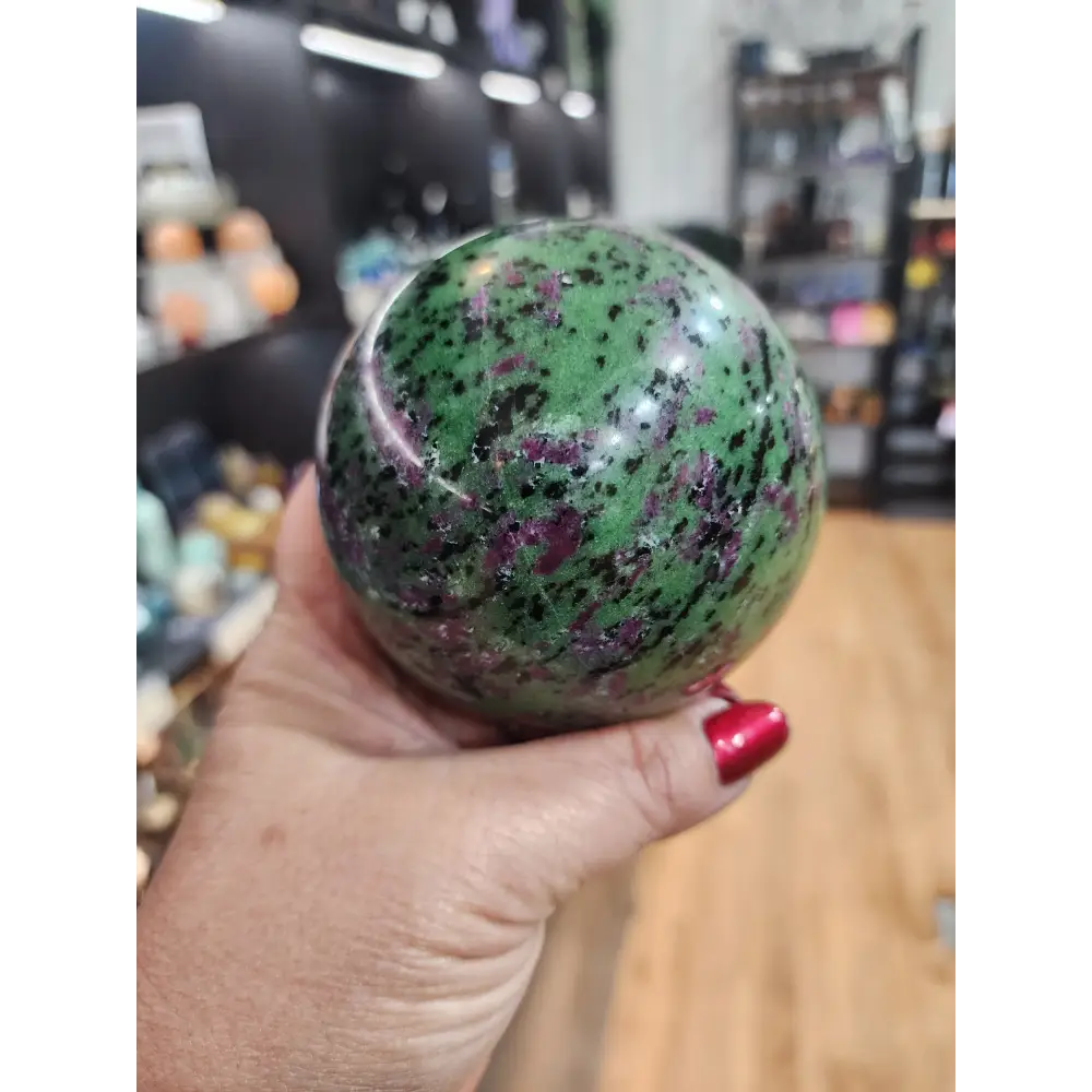 🍃❤️ Ruby Zoisite Spheres – Ignite Passion Embrace Growth! ❤️🍃 - 3 - Spheres