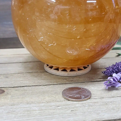 Sacred Geometry Wooden Sphere Stand Large - STANDS