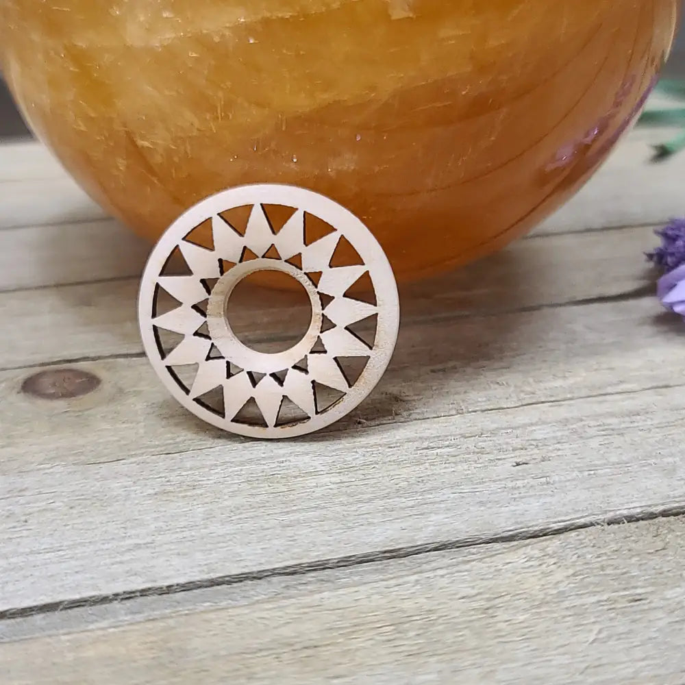 Sacred Geometry Wooden Sphere Stand Medium - STANDS