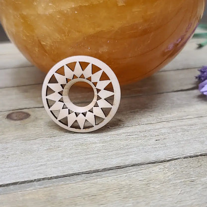 Sacred Geometry Wooden Sphere Stand Medium - STANDS