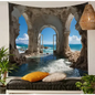 🌊 Sea Wall Cave Tapestry - Available in 2 Sizes ✨ - 78 x 59’’ - Tapestry