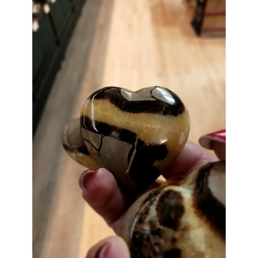 💛🤎 Septarian Hearts (approx. 2’’) – Nurturing Protection and Ancient Wisdom! 🤎💛 - Carvings