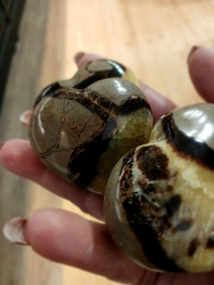 💛🤎 Septarian Hearts (approx. 2’’) – Nurturing Protection and Ancient Wisdom! 🤎💛 - Carvings