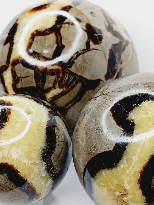 🌕✨ Septarian Spheres – Earth Energy & Ancient Wisdom! 🌍💛 - Spheres