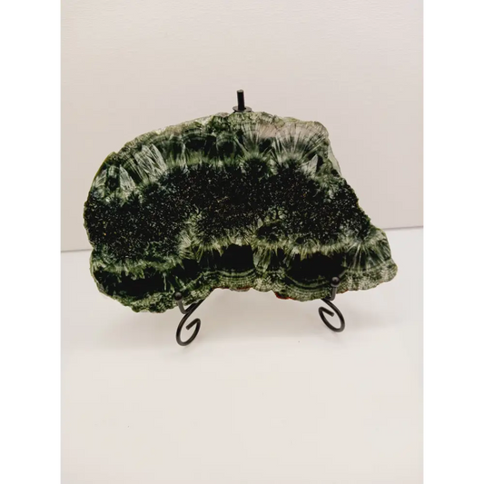 🌿✨ Seraphinite Slab 7’’ x 4’’ – Rare Radiant and Angelic Connection comes with stand