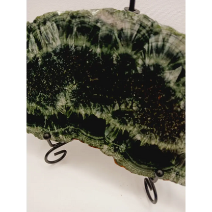 🌿✨ Seraphinite Slab 7’’ x 4’’ – Rare Radiant and Angelic Connection comes with stand