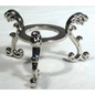Silver Plated Flower Gazing Ball Stand - STANDS