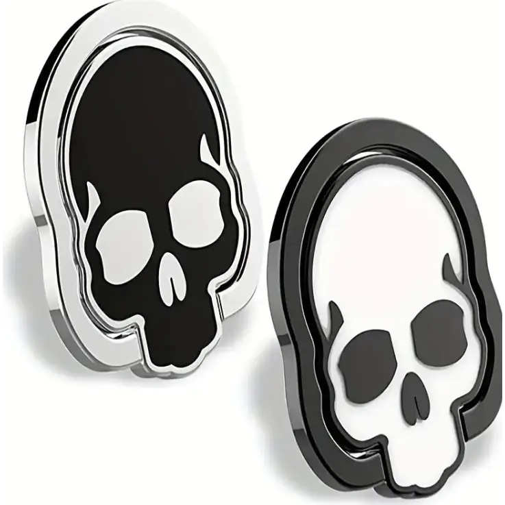 Skull Phone Holder Pop Socket - Black - NON-TYPED YET