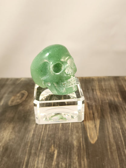 💀 Skull Rings - Green Aventurine & Black and White Calcite (Shamanite) ✨ - Green Aventurine - Jewelry