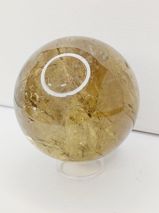 🌞✨ Smokey Citrine Sphere – Manifestation Clarity and Grounded Abundance 🌑 - Spheres