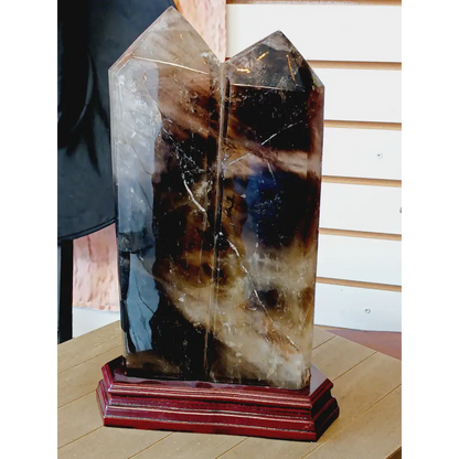 🤎✨ Smokey Quartz Double Point – Grounding Protection and Energy Flow 🗼 - Towers