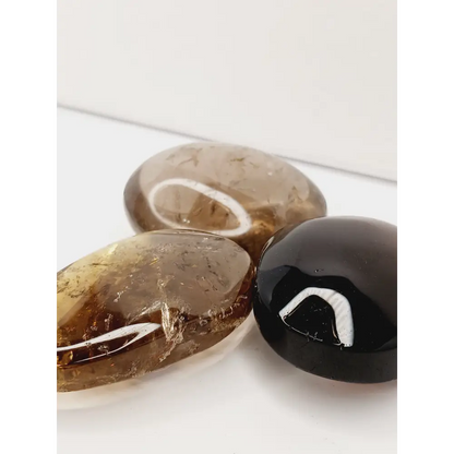 🌌 Smoky Quartz Palmstones - Intuitive Pick 🖤 - PALM