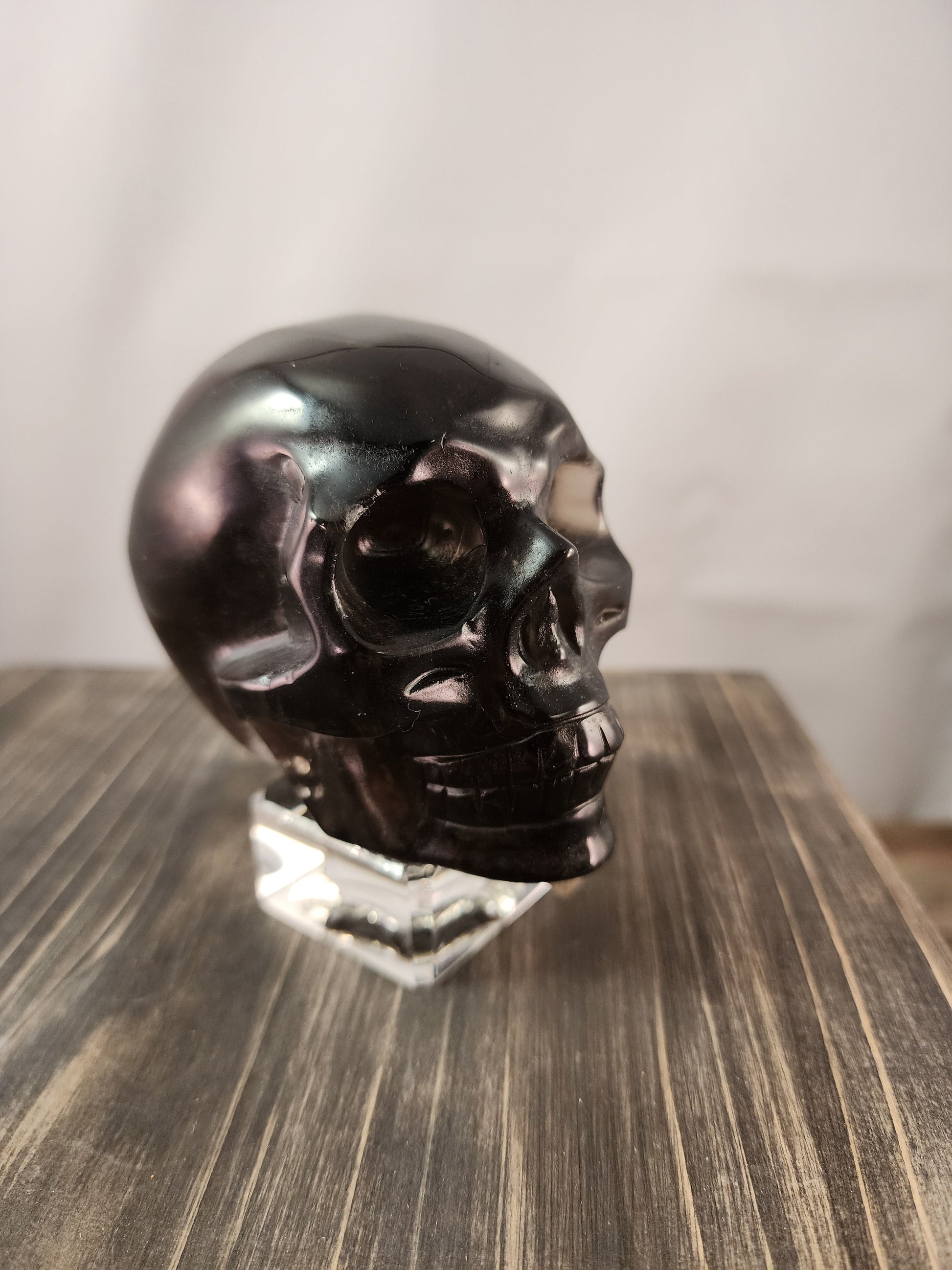 💀🌌 Smoky Quartz Skull 4’’ – Grounding and Spiritual Shield 🌌💀 - Carvings