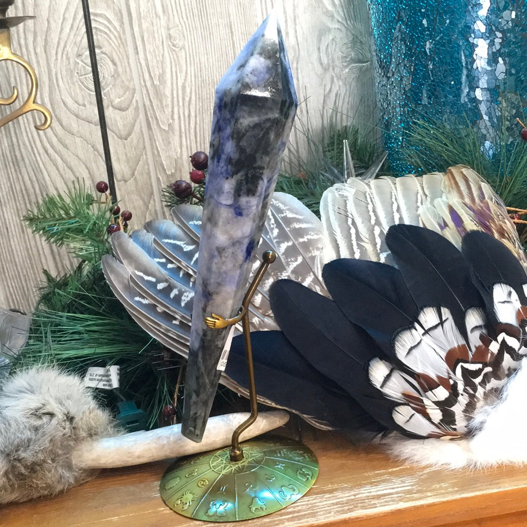 Sodalite Scepter on Astrology Stand - 7 - Towers