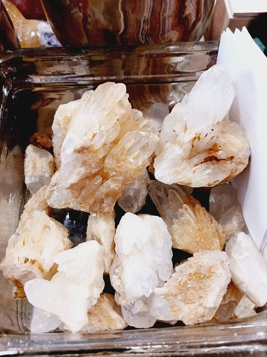 ✨🤍 Spirit Quartz Cluster – Unity Amplification and Spiritual Growth 🌟 - Large - Specimens