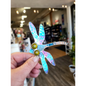 🐉 Stained Glass Dragonflies - 4.5’’ 🌈 - Teal - Home Decor