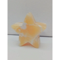 🌙⭐ Star and Moon Carvings – Dream Manifest and Illuminate Your Path ✨ - Orange Calcite Star - 2.5’’