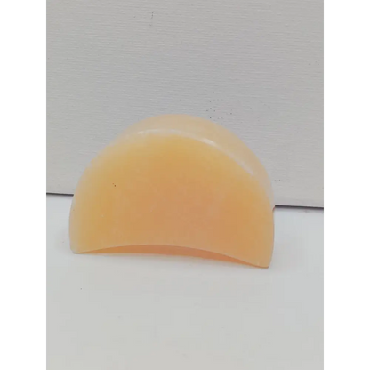 🌙⭐ Star and Moon Carvings – Dream Manifest and Illuminate Your Path ✨ - Orange Calcite Moon - 2.5’’