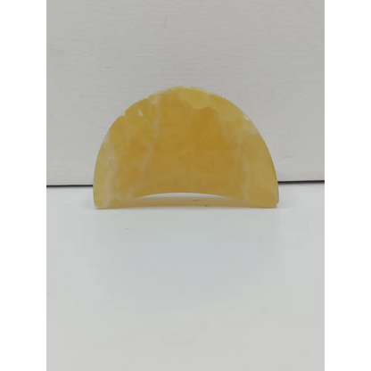 🌙⭐ Star and Moon Carvings – Dream Manifest and Illuminate Your Path ✨ - Green Calcite Moon - 2.5’’