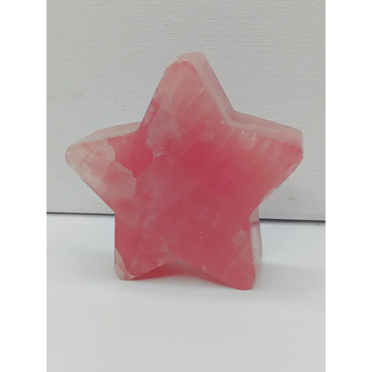 🌙⭐ Star and Moon Carvings – Dream Manifest and Illuminate Your Path ✨ - Red Calcite Star - 3.5’’